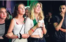  ??  ?? Supporters of the Miljöparti­et party on election night in Stockholm, Sweden, Sunday, September 9, 2018.