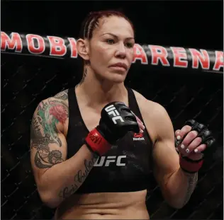  ?? ISAAC BREKKEN — GETTY IMAGES ?? Cris Cyborg, the Bellator MMA featherwei­ght champion, will hit the boxing ring tonight in Temecula.