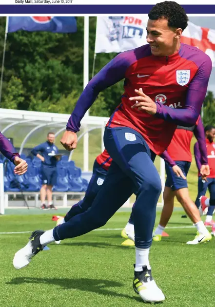  ?? GETTY IMAGES ?? Catch me if you can: Alli (right) and Harry Kane