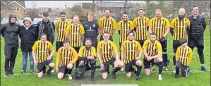  ??  ?? Littlebour­ne before their 6-0 win over The Bull