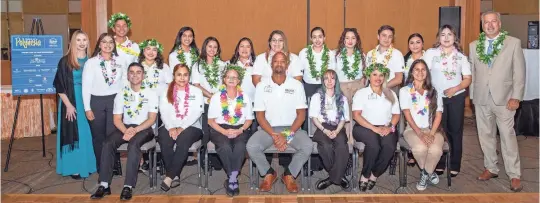  ?? PHOTOS PROVIDED BY CSUSB ?? Students and faculty attend the “Spirit of Polynesia” gala hosted by the CSUSB Palm Desert Campus on April 27, 2024, at the Renaissanc­e Esmeralda Resort & Spa Indian Wells.