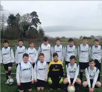  ??  ?? The Ballygawle­y Celtic U14 side who were in action against Carrick at the weekend.