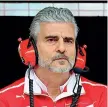  ?? (Afp) ?? Rossa Maurizio Arrivabene