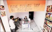  ?? Praveen Khanna ?? Swati Janu at her recharge shop.