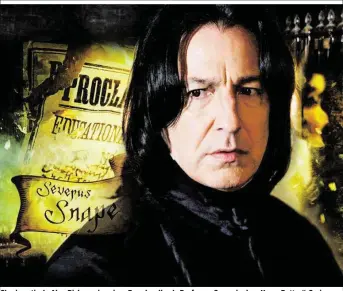 ??  ?? Charismati­sch: Alan Rickman in seiner Paraderoll­e als Professor Snape in der „Harry Potter“-Serie