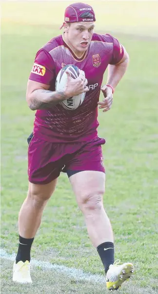  ??  ?? Jarrod Wallace must come into calculatio­ns for Queensland in Origin II. Picture: PETER WALLIS EMMA GREENWOOD