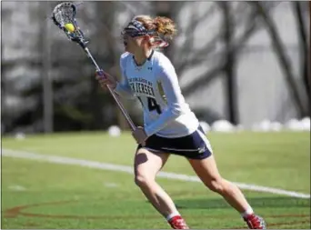  ?? JON LAMBERT — TCNJ ATHLETICS ?? Elizabeth Morrison leads TCNJ in draw controls, caused turnovers and ground balls.