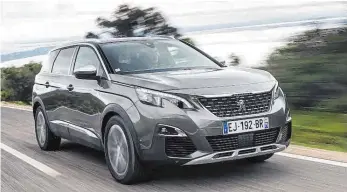  ?? FOTO: TIBO ?? Der neue Peugeot 5008 will Konkurrent­en wie Skoda Kodiak oder Nissan X-Trail das Fürchten lehren.