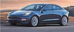  ??  ?? Anyone who orders a Model 3 now is unlikely to get it until at least 2019. TESLA