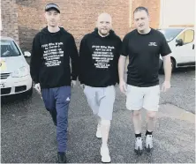  ??  ?? The pals are set to walk 100 miles to Sunderland from a starting point yet to be decided.