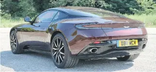  ?? JIL MCINTOSH/DRIVING ?? The 2018 Aston Martin DB11 V8 will hit 100 km/h in a mere 3.9 seconds.