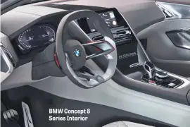  ??  ?? BMW Concept 8 Series Interior