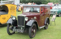  ??  ?? Marmaduke the 1932 Morris Minor van was bought jointly by Anne and her sister Mary and sign-written with their maiden name of Rushin.