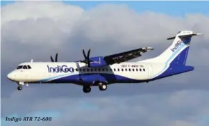  ??  ?? Indigo ATR 72-600