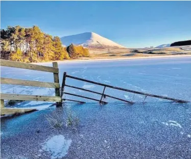  ??  ?? Icy Loch Moraig by Keith Macleod
