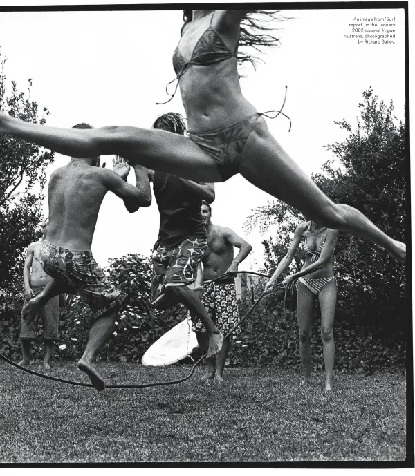  ?? ?? An image from ‘ Surf report’, in the January 2002 issue of Vogue Australia, photograph­ed by Richard Bailey.