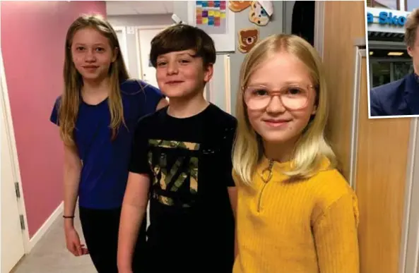  ?? FOTO: ELINA LUNDBERG ?? SER FRAM EMOT BETYG. Alice Loréhn, Bakkus Knox och Emilia Örtengren går på Internatio­nella Engelska skolan i Årsta och ska börja med betyg i höst.