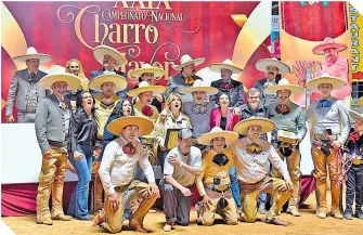  ?? ?? Hacienda El Rosario se convirtió en el campeón nacional por equipos de Charro Mayor.