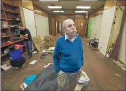  ?? Irfan Khan Los Angeles Times ?? OWNER Leonard Bernstein stands in the cleared-out Caravan Book Store, which his parents opened on May 15, 1954. “I’m OK with this,” he says.