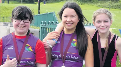  ??  ?? Fifty-eight students from Ormiston Bolingbrok­e Academy in Runcorn took part in the 5k ParkRun at Phoenix Park. For some it was the furthest they have ever run