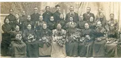  ?? FOTO: HEIMATARCH­IV HAMM ?? Pfarrer Johannes Schmitz und Hammer Katholiken bei der Jubiläumsw­allfahrt nach Lourdes 1908