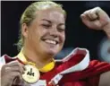  ?? CHRIS DONOVAN/THE CANADIAN PRESS ?? Caroline Bonde of Denmark won the gold medal in indoor rowing at the Invictus Games on Sept. 26.