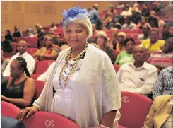  ??  ?? LEGEND: Katrina Esau, one of the last remaining speakers of a Khoisan language that was thought extinct nearly 40 years ago, was acknowledg­ed for her role in the preservati­on of the language.