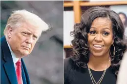  ?? GETTY ?? President Trump and former first lady Michelle Obama have at least one thing in common: topping their respective polls of“most admired.”It was Trump’s first solo No. 1 finish.