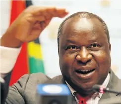  ?? Picture: Esa Alexander ?? Tito Mboweni presented his medium-term budget this week.