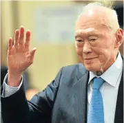  ?? Picture: GETTY IMAGES ?? FREE TO SHOP: Lee Kuan Yew, Singapore former prime minister