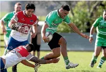  ?? PHOTO: MURRAY WILSON/STUFF ?? Former Manawatu Turbos back Jaxon Tagavaitau has been named to make his debut for the Defence Blacks on Sunday.