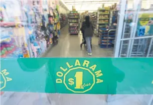  ?? VINCE TALOTTA TORONTO STAR FILE PHOTO ?? Dollarama says the rate of comparable store sales growth in the most recent quarter reflected its decision to strategica­lly limit price increases in recent quarters.