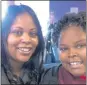  ?? COURTESY OF THE MCMATH FAMILY ?? Jahi McMath, 13, right, is seen in the Children’s Hospital Oakland waiting room with her mother, Nailah Winkfield, before having tonsil surgery.