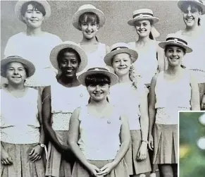  ?? Pictures: Supplied ?? Yolisa Pasipanody­a when she was doing matric as a cheerleade­r for the inter-high swimming gala that used to be held at the Ellis Park swimming pool.