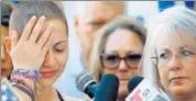  ?? AFP ?? Emma Gonzalez speaks at a rally demanding gun control.