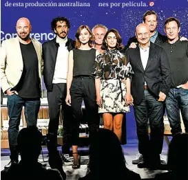  ??  ?? El director y el elenco hablaron sobre el filme en rueda de prensa