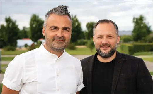  ?? ?? Gastromé-ejere William Jørgensen og Søren Jakobsen, da de flyttede i nye lokaler i Risskov. Pressefoto: Kasper Hornbaek