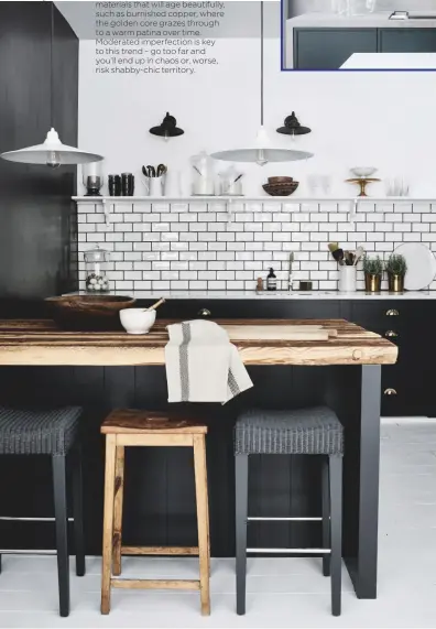  ??  ?? Get the look A reclaimed oak worktop brings a warming sense of history to this smart suffolk kitchen by neptune, which starts at £9,000. Retrouvius is a great hunting ground for similar salvaged worktops.