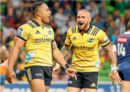  ?? GETTY IMAGES ?? Ngani Laumape, left, and TJ Perenara are just two of the big names missing from the Hurricanes team.