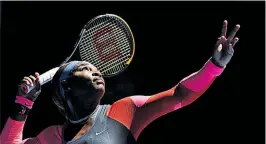 ?? [ AFP ] ?? Emotionen bei Serena Williams: Schlug sie zum letzten Mal in Melbourne auf?