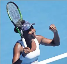  ?? DITA ALANGKARA, AP ?? Venus Williams, who still covets an Australian Open singles title, is into the quarterfin­als for the seventh time.
