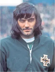  ??  ?? George Best starred for Northern Ireland.