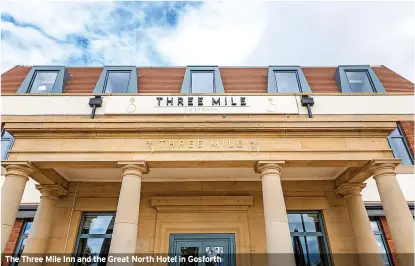  ?? ?? The Three Mile Inn and the Great North Hotel in Gosforth