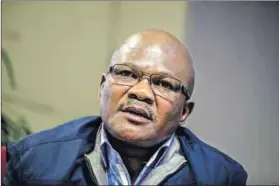  ?? Photo: Oupa Nkosi ?? No tribalism: NUM secretary general David Sipunzi.