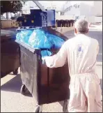  ??  ?? EPA raid on waste disposal sites at Amiri Hospital.