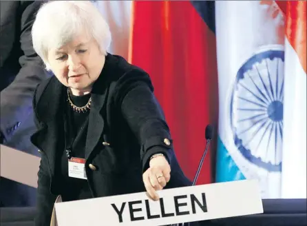  ?? F.: AP ?? Frischer Wind in Washington. Mit Janet Yellen könnte die erste Frau in der Geschichte der US-Notenbank Fed zur mächtigste­n Zentralban­kerin aufsteigen. Sie hat in der Fed viele Reformen angestoßen.