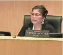  ?? ARLYSSA BECENTI/THE REPUBLIC ?? State Sen. Theresa Hatathlie participat­es in a legislativ­e committee hearing last month. She has been meeting with Navajo Nation leaders to discuss scams involving sober living facilities preying on members of the Navajo Nation and other Arizona tribal members.