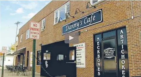  ?? | SUN-TIMES FILES/VIDEO IMAGE ?? Carl Dote is known around Melrose Park for Danny’s, a restaurant he and his wife said they owned on an episode of WTTW-Channel II’s “Check, Please!”