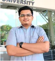  ??  ?? Mohd Hasif believes an MBA can hugely improve a person’s ability to be a better leader.