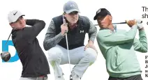  ?? IAN RUTHERFORD AND STEVE FLYNN, USA TODAY SPORTS ?? From left, Brooks Koepka, Jordan Spieth and Matt Kuchar